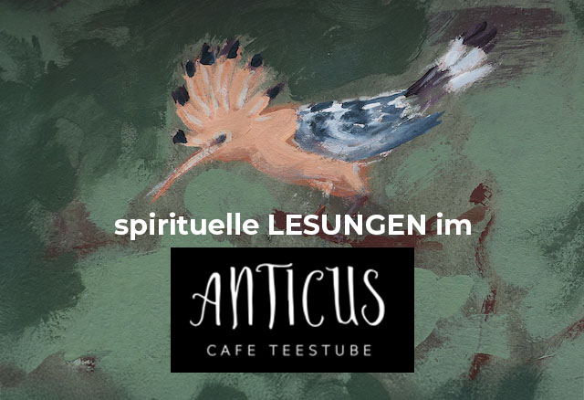 spirituelle Buchlesung in Cafe Anticus auf der Nordseeinsel Pellworm